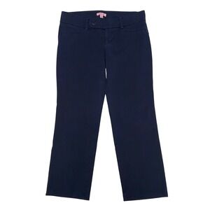 Lilly Pulitzer Women's Navy Blue Pants 8 Capsule Office Timeless Business